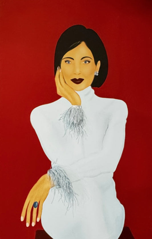 AWARE (DESPIERTA) "Fine Art Print on Canvas Sculpted with Couture Fabrics" - UNCONDITIONAL LOVE SERIES (Unframed)