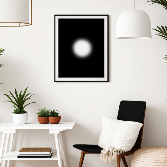 "Choosing Light" Unframed Fine Art Print on Paper in Black