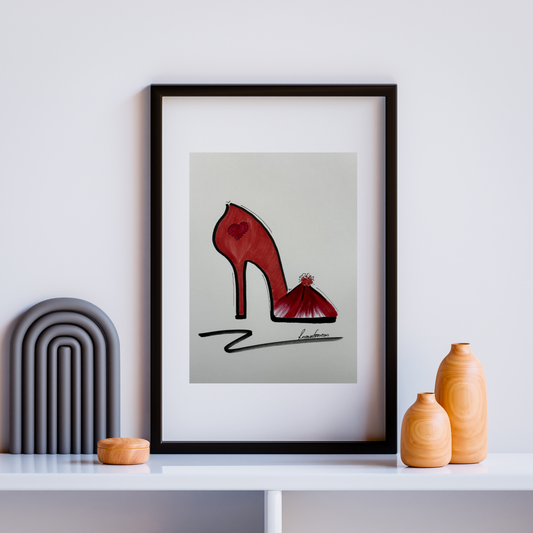 Heels "Dressed To Love” Original Illustration