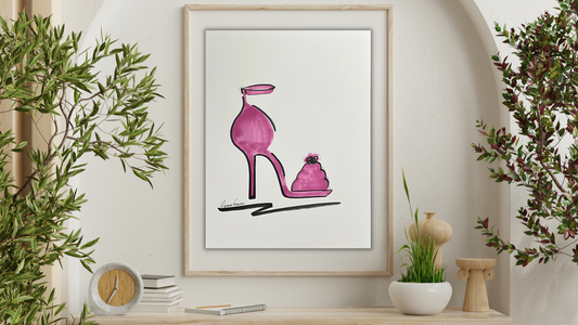 “Magenta Walk” Original Illustration