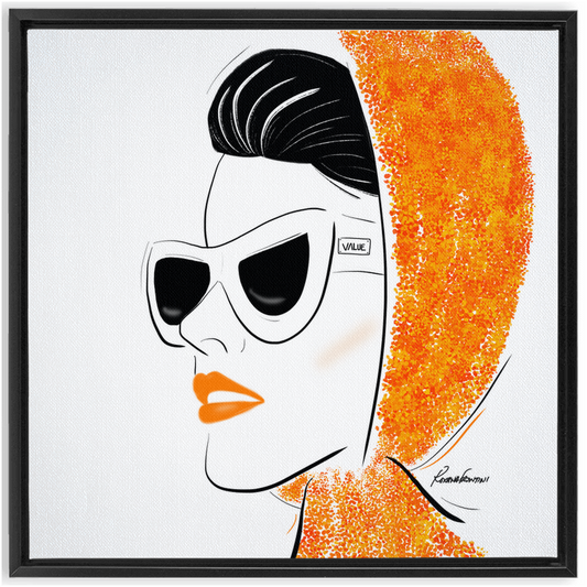 "Ella & Value" Framed Fine Art Print on Canvas