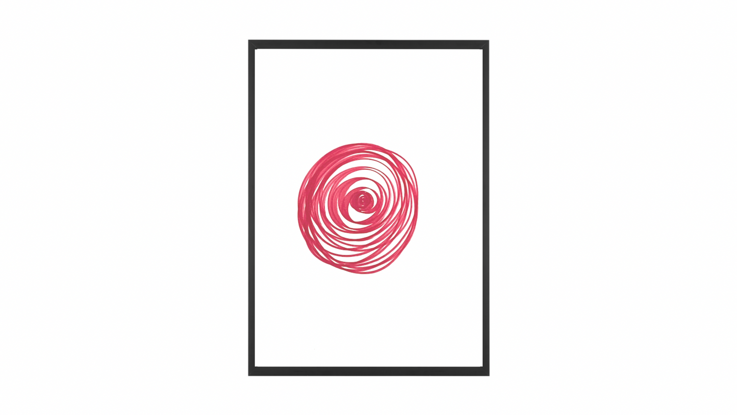 "Passionate Swirl 1” Original Illustration