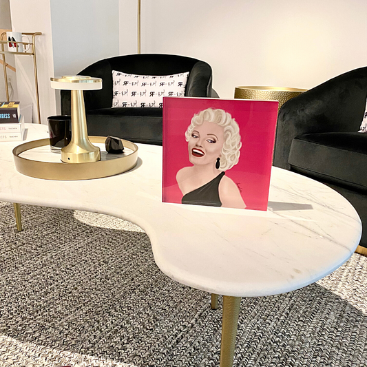 "A Marilyn Smile" Fine Art Acrylic Block (Limited Edition) - CLASSIC HOLLYWOOD SERIES