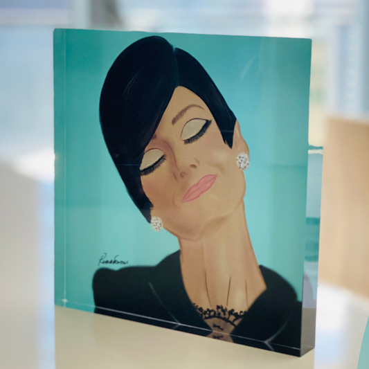 "An Audrey Melody" Fine Art Acrylic Block (Limited Edition) - CLASSIC HOLLYWOOD SERIES