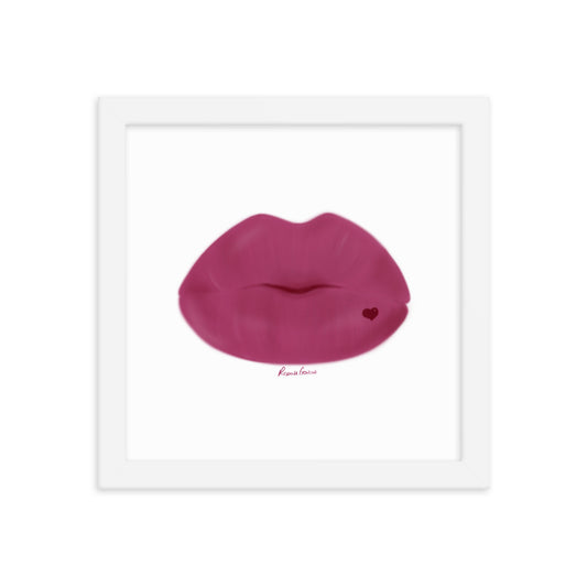 "Magenta Kiss" Framed Fine Art Print