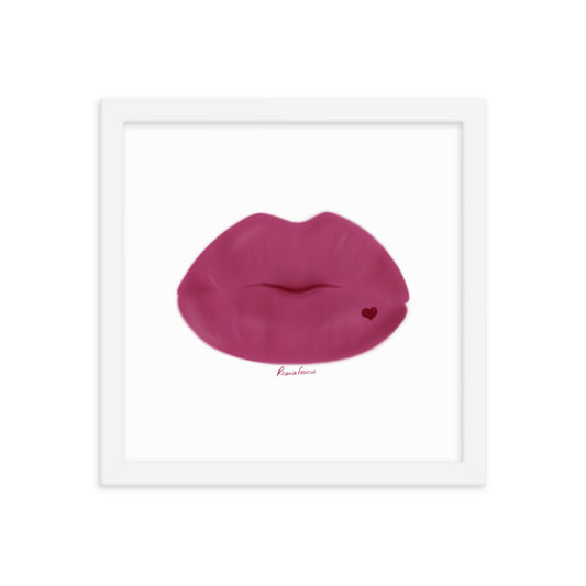 "Magenta Kiss" Framed Fine Art Print