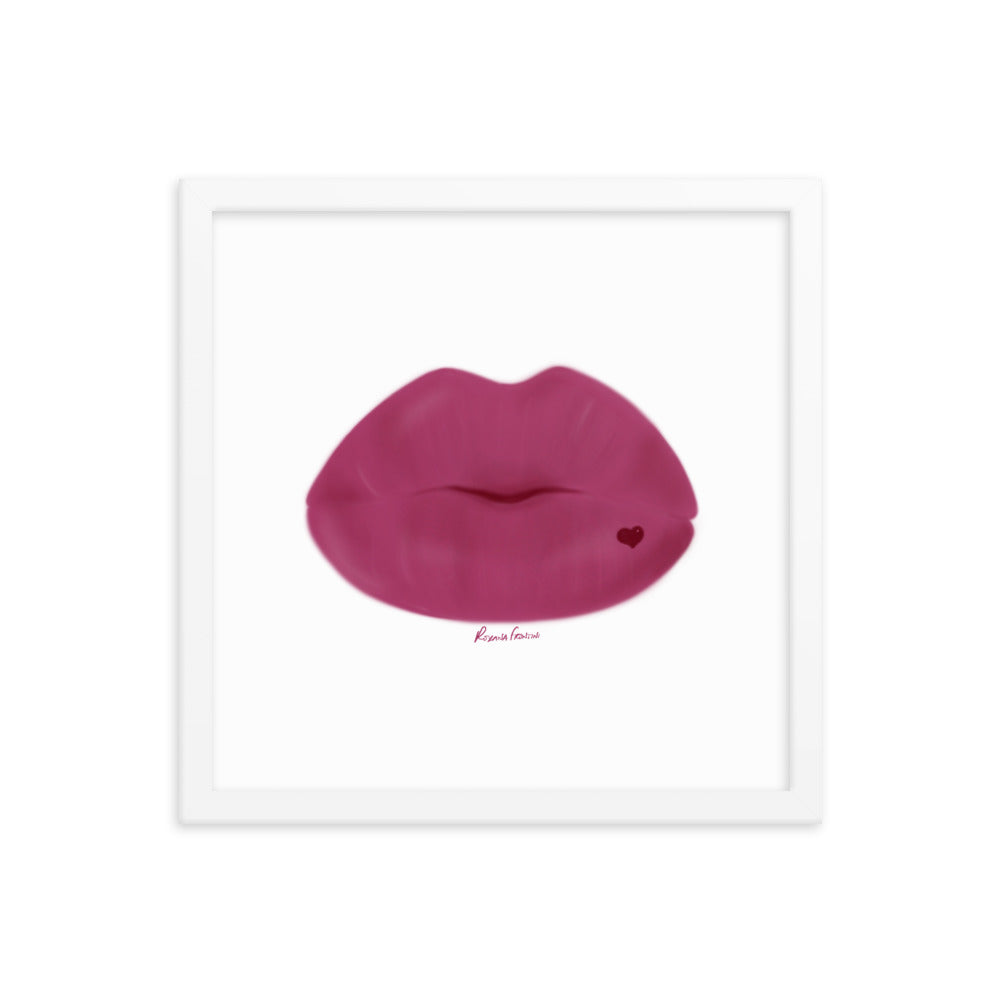"Magenta Kiss" Framed Fine Art Print
