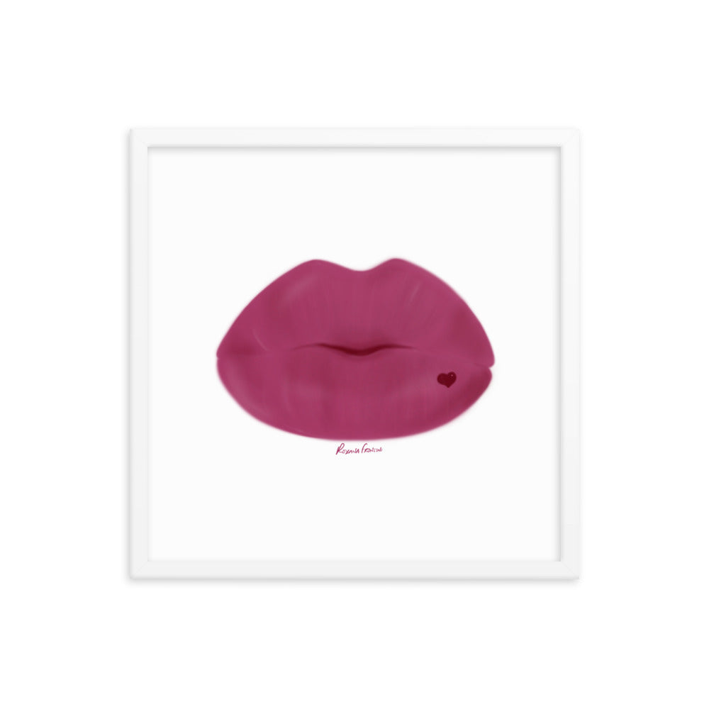 "Magenta Kiss" Framed Fine Art Print