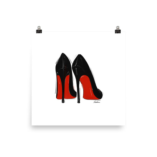 "My Red Bottoms" Unframed Fine Art Print