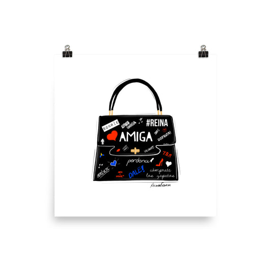 "Amiga Purse" Unframed Fine Art Print