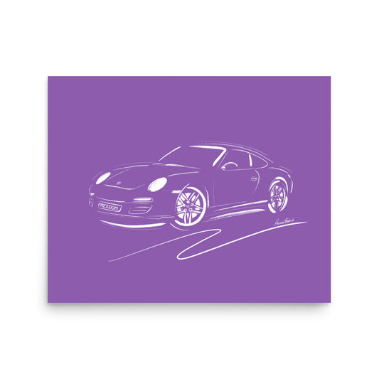 "Freedom Ride" (Lavender Pop) Unframed Fine Art Print