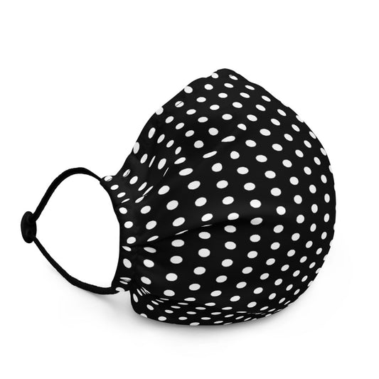B&W Polkadot Face Mask