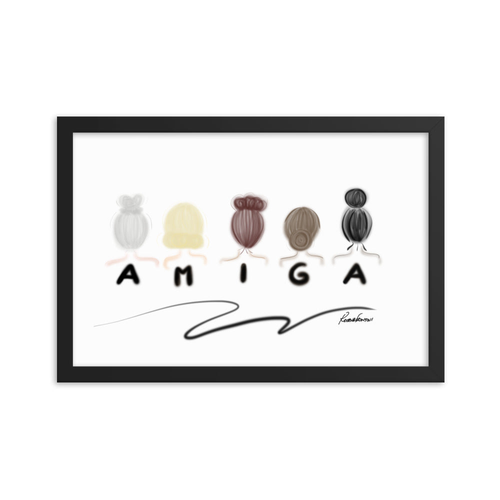 "Amiga" Framed Fine Art Print