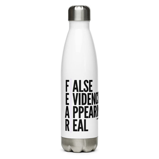 "FEAR" Stainless Steel Water Bottle