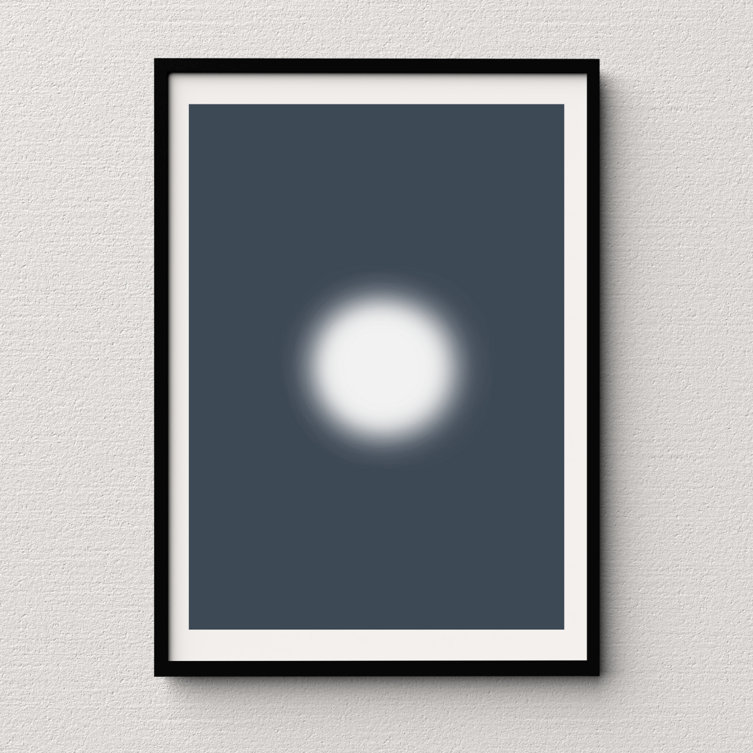 "Choosing Light" Unframed Abstract Fine Art Print in Gray