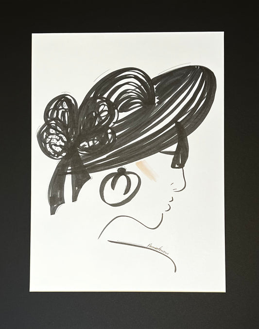 Ilustración Original "Día Soleado en Blanco y Negro II"