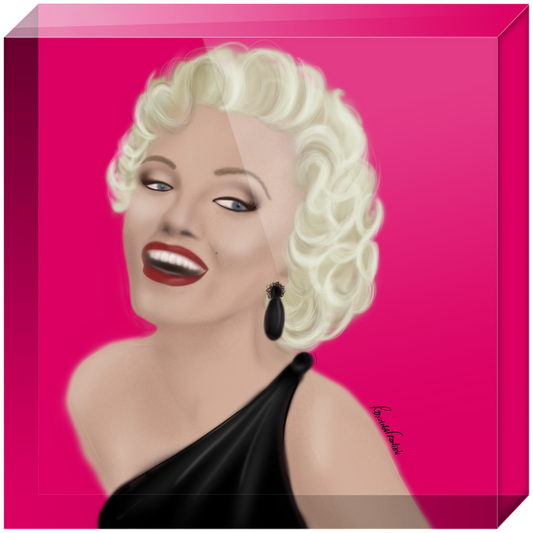 "A Marilyn Smile" Fine Art Acrylic Block (Limited Edition)